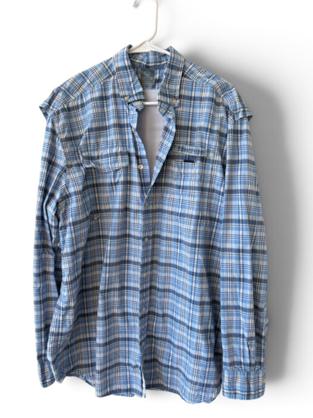 Vineyard Vines Harbor Shirt Blue Plaid Men's XL